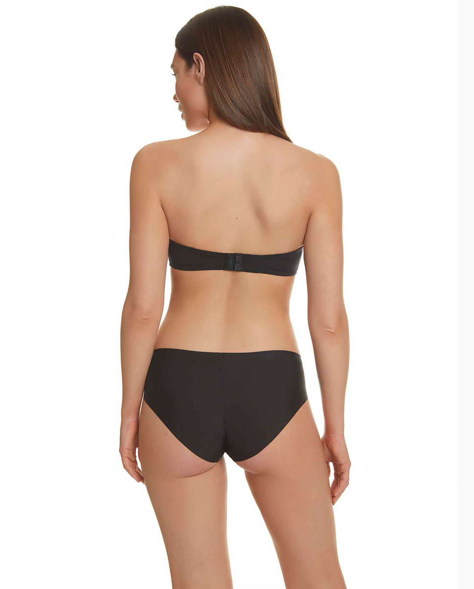 Soutiens Push Up Strapless com Push Up Duplo e Decote Profundo Preto-4