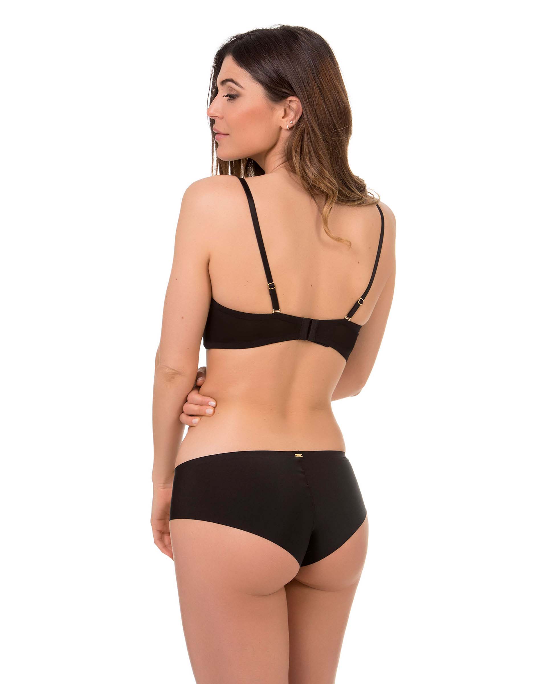 Soutiens Push Up Strapless com Aro Preto-4
