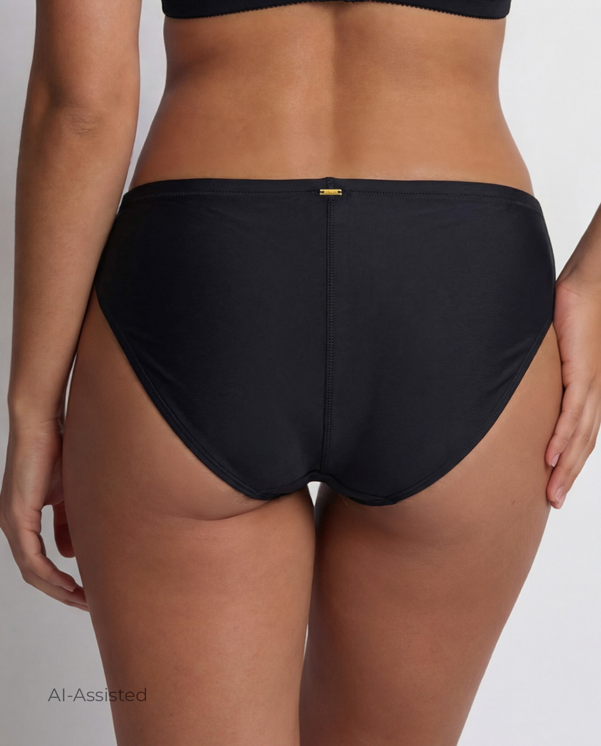 Cueca Clássica Básica Redutora Preto-2
