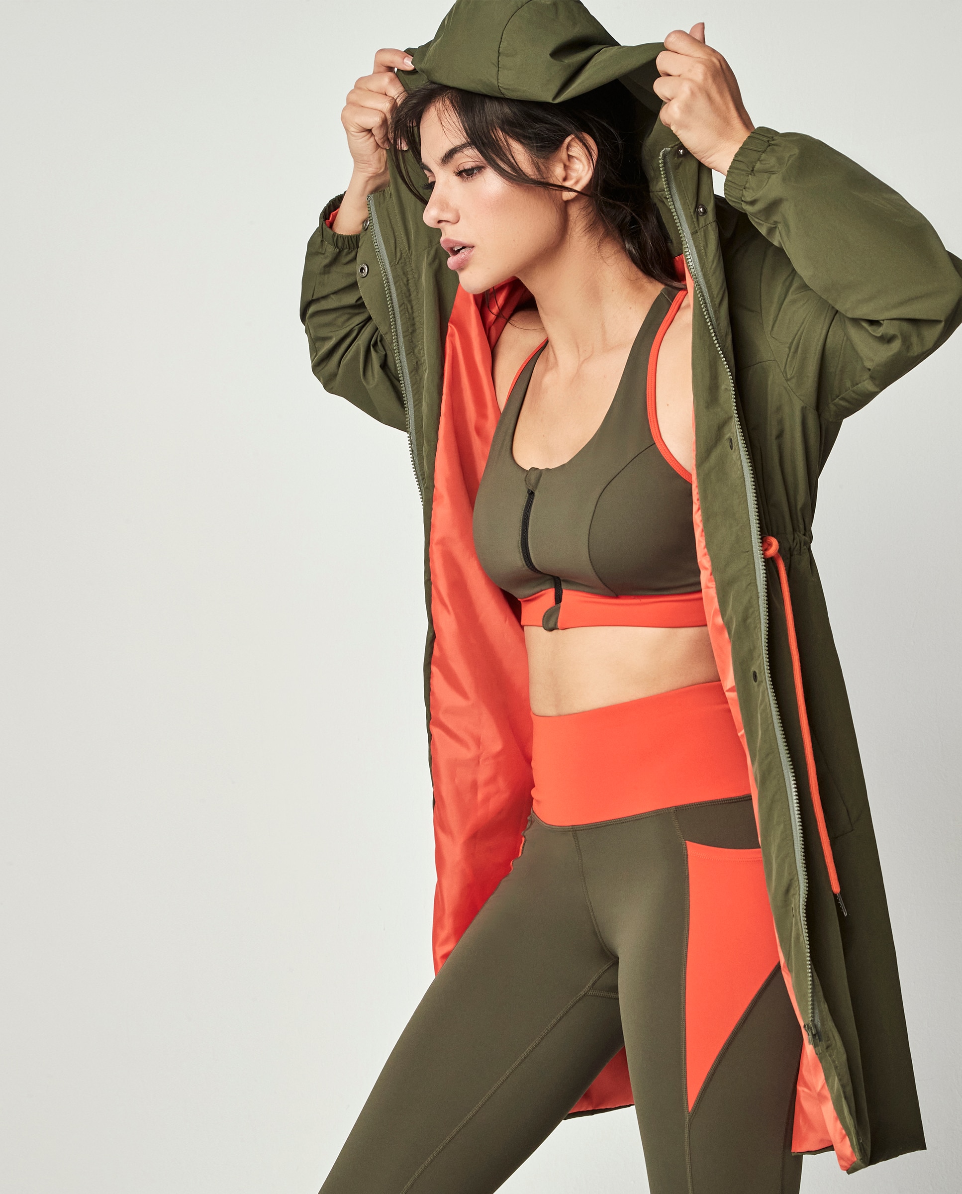 Casaco Corta-vento By Pilar Rubio Verde-militar-3