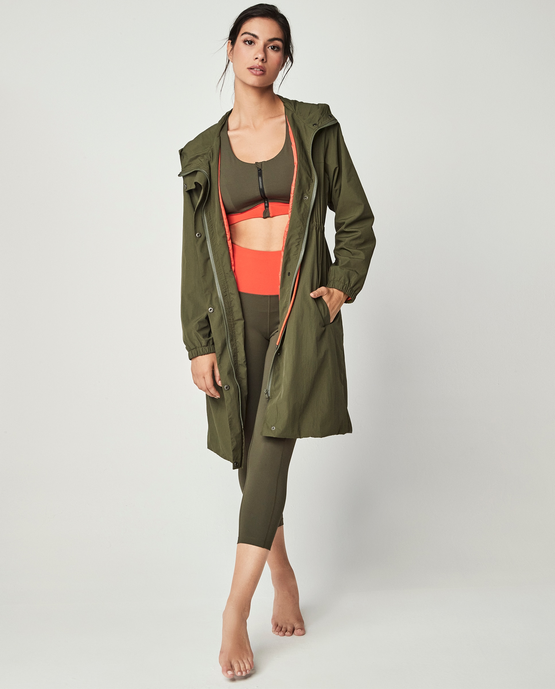 Casaco Corta-vento By Pilar Rubio Verde-militar-4