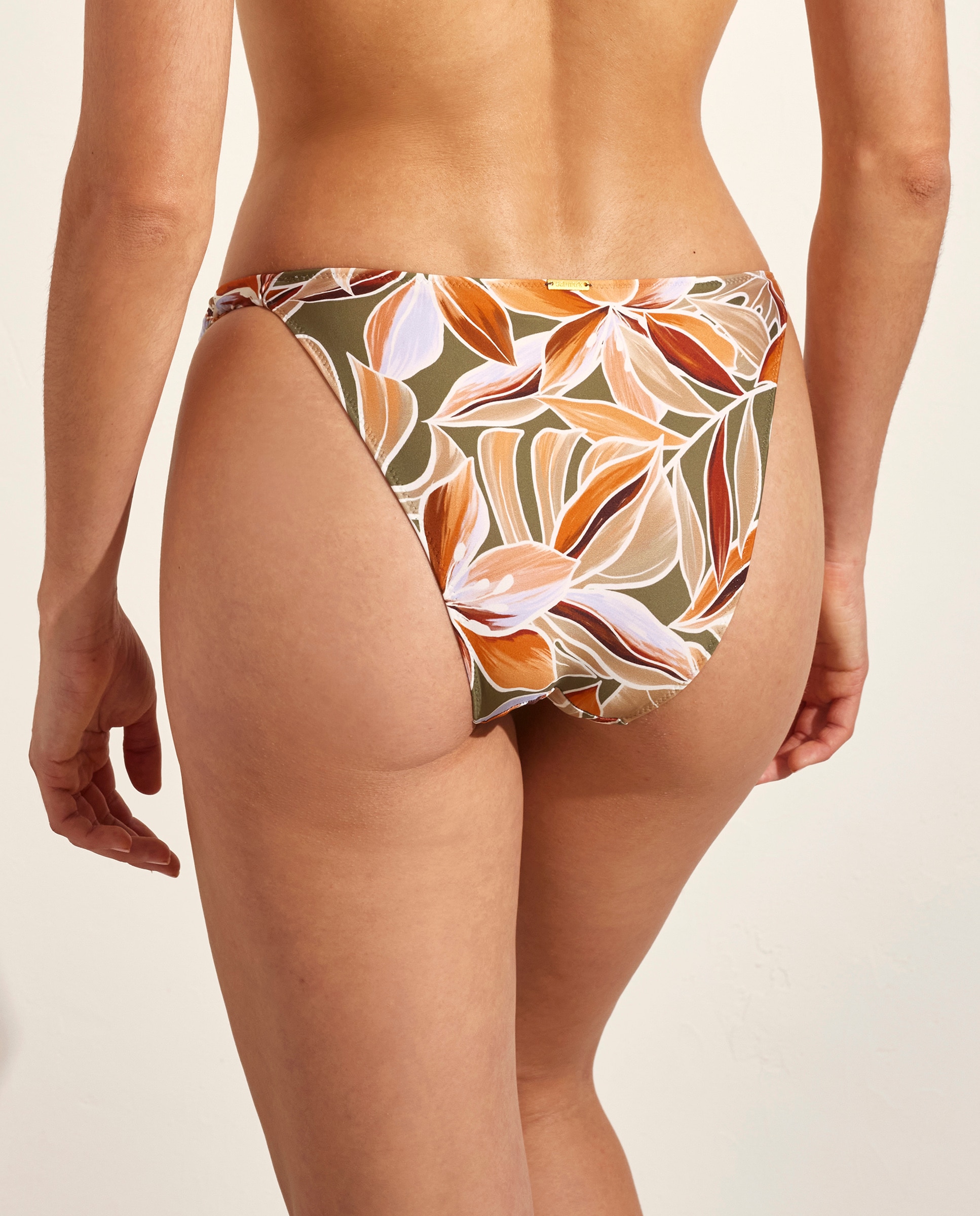 Cueca de Biquíni de Cintura Baixa Verde-2