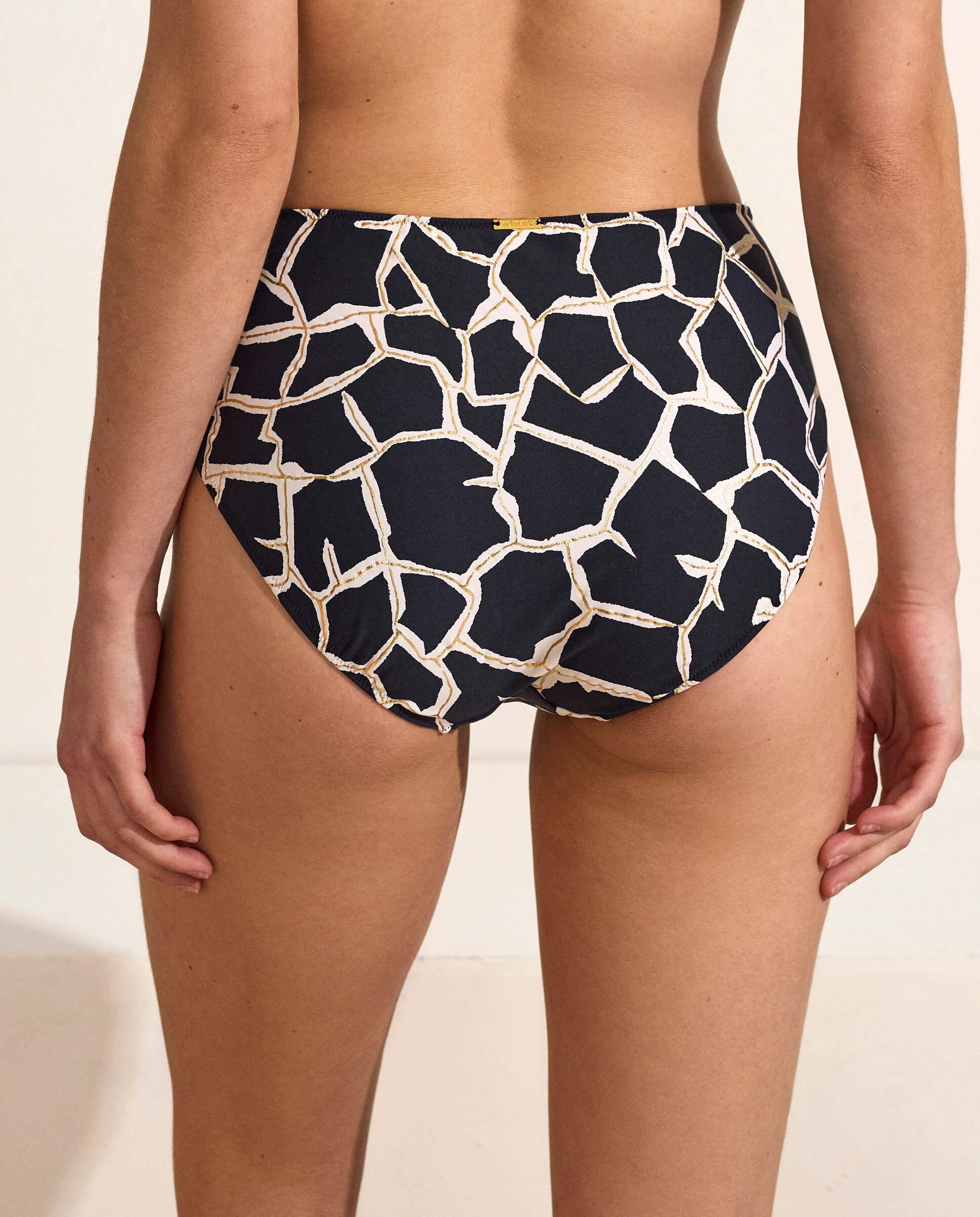 Cueca de Biquíni Alta Clássica Preto-2