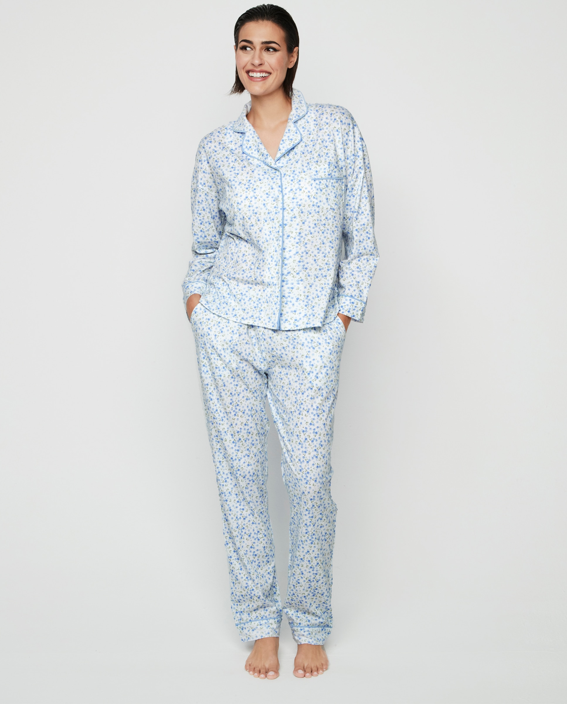 Imagem 0 de Pijama Estilo Camiseiro com Calças Compridas