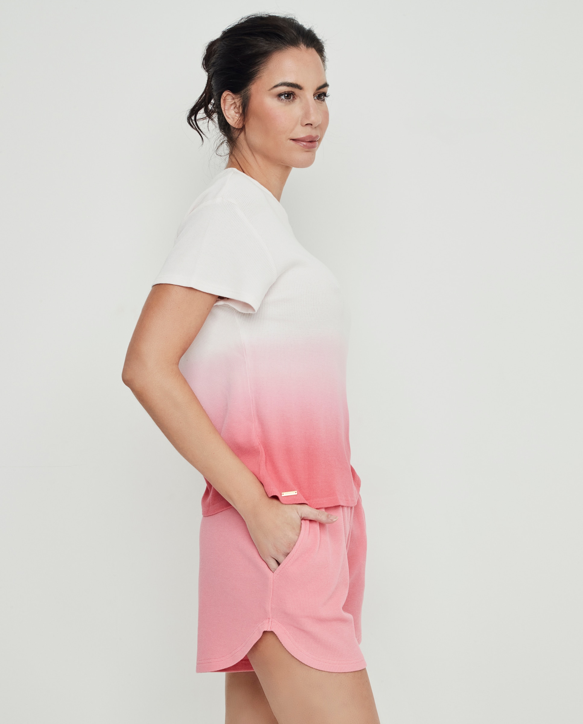 Pijama Curto Coral-3