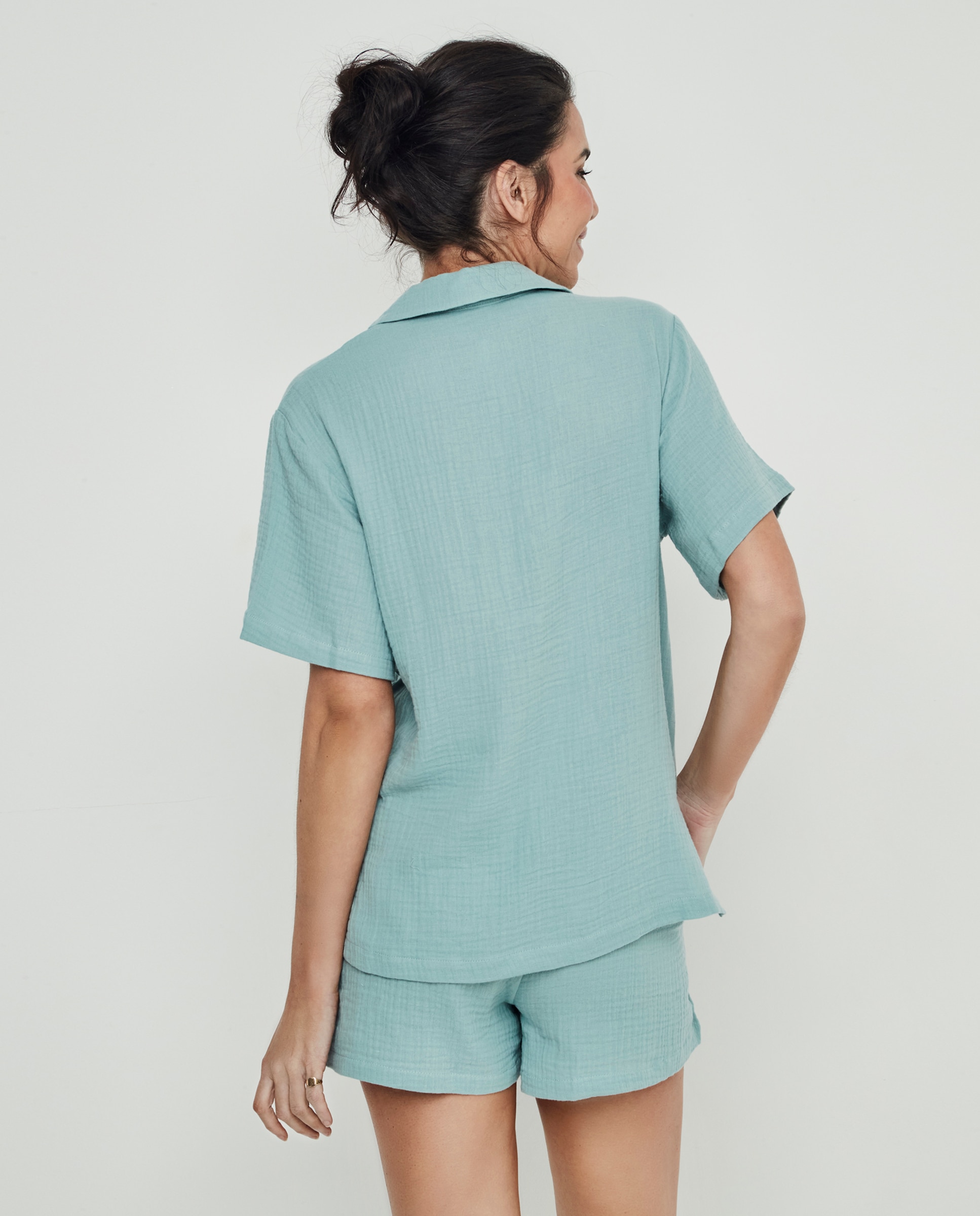 Pijama Curto Azul-2