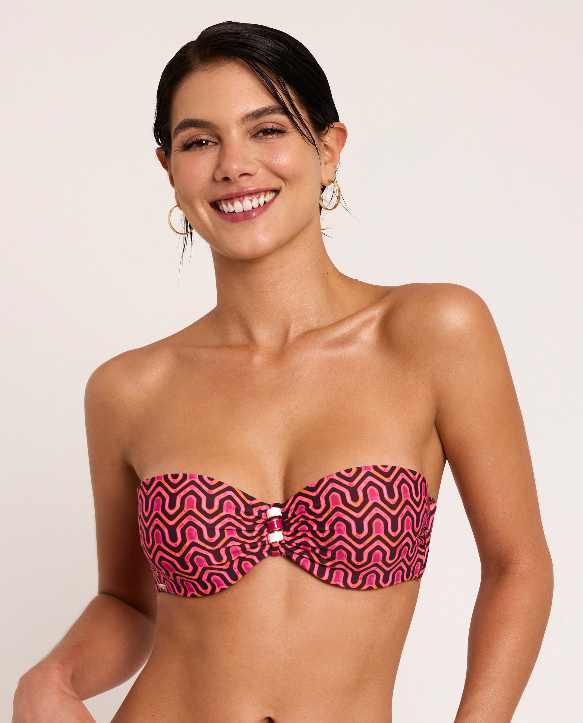 Imagem 0 de Top de Biquíni, Bandeau com Aro, Coleção Kaleido