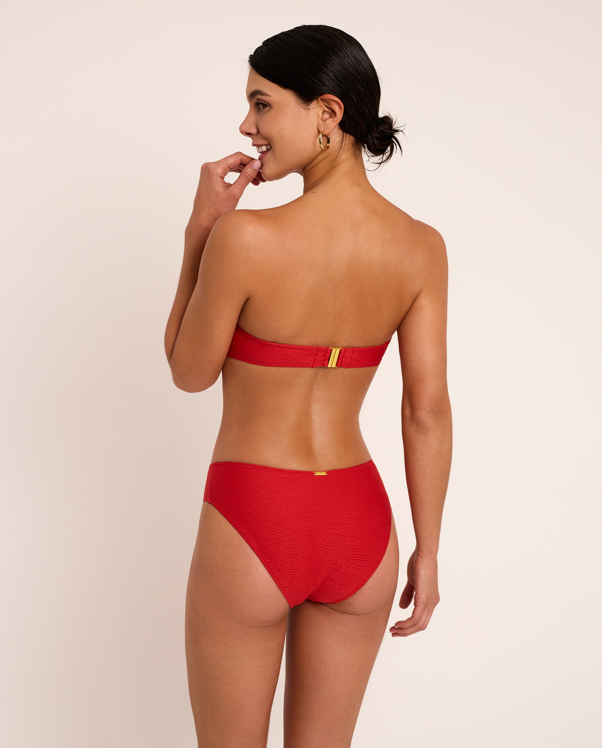 Top de Biquíni Bandeau com Aro, Coleção Nautilus Branco-4
