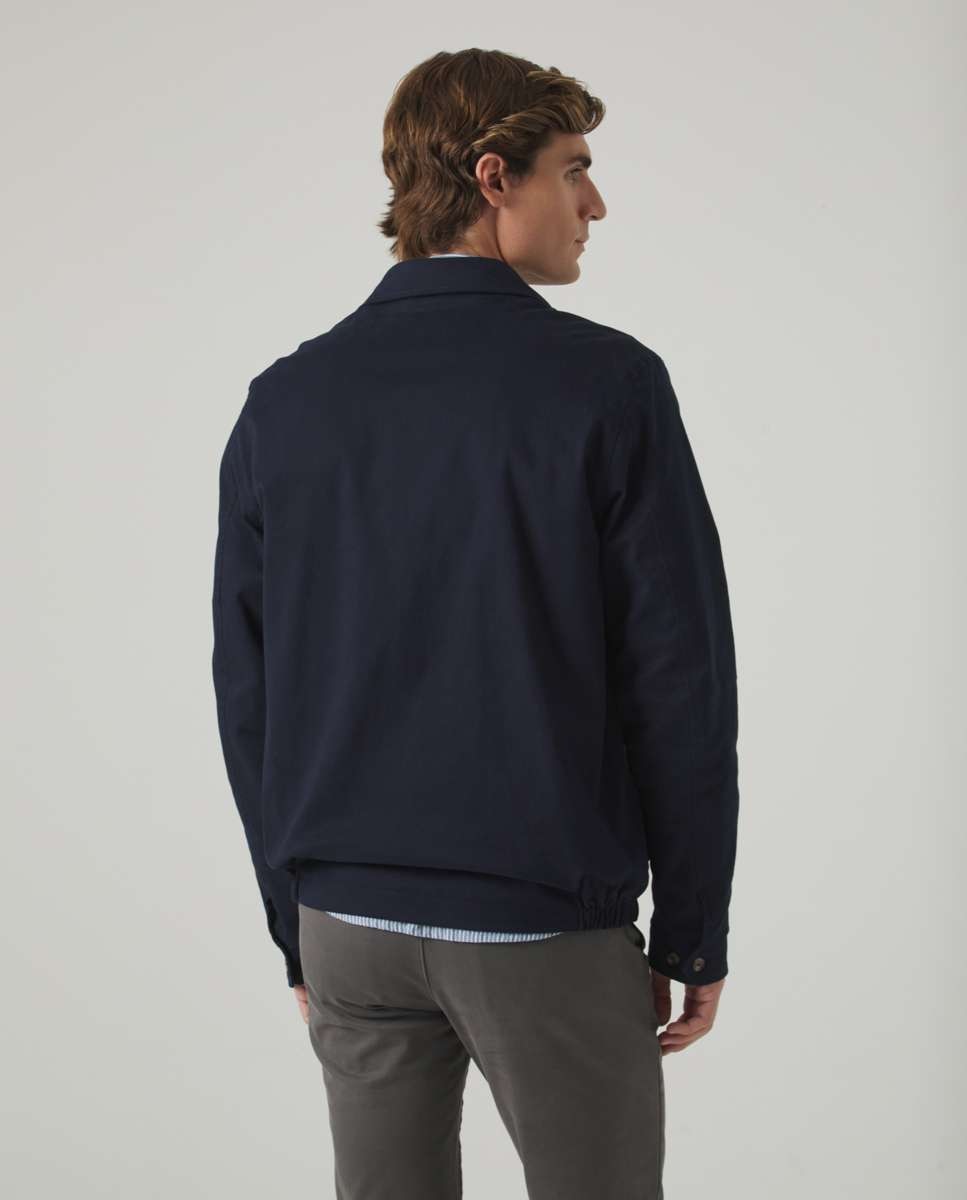 Casaco com Fecho Zip Azul-marinho-2
