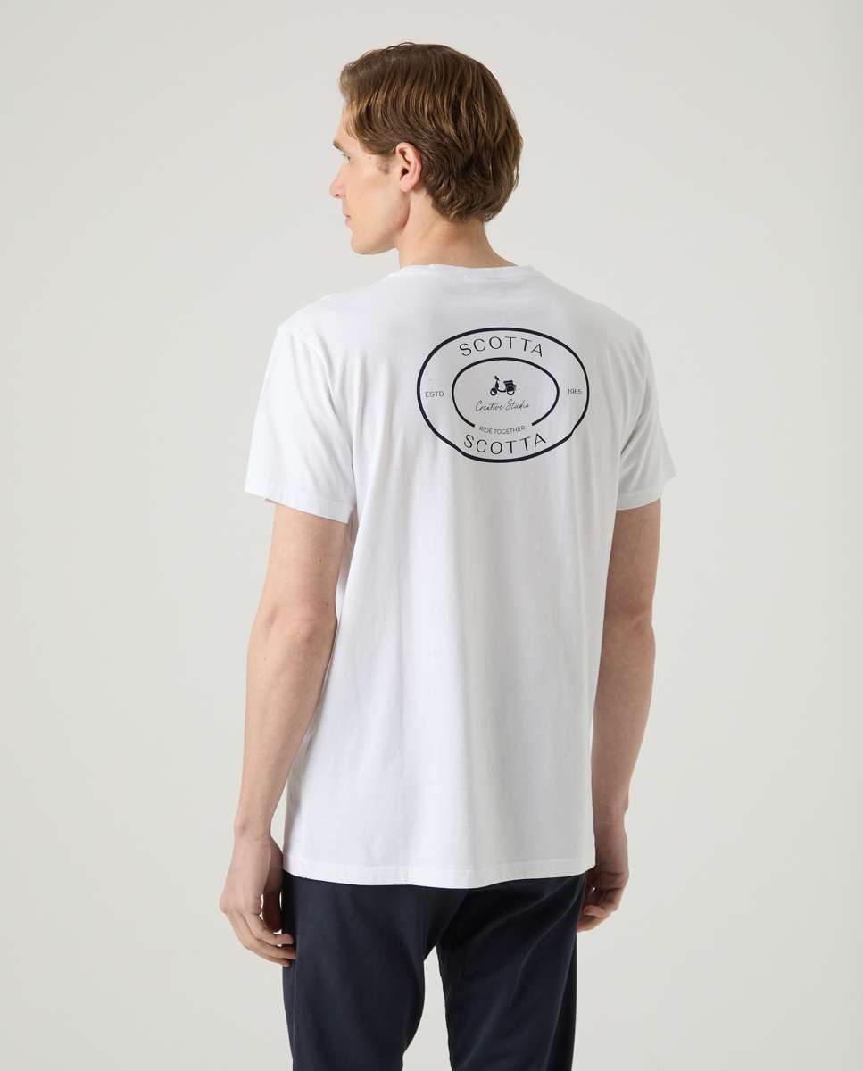 T-shirt de Manga Curta Branco-2