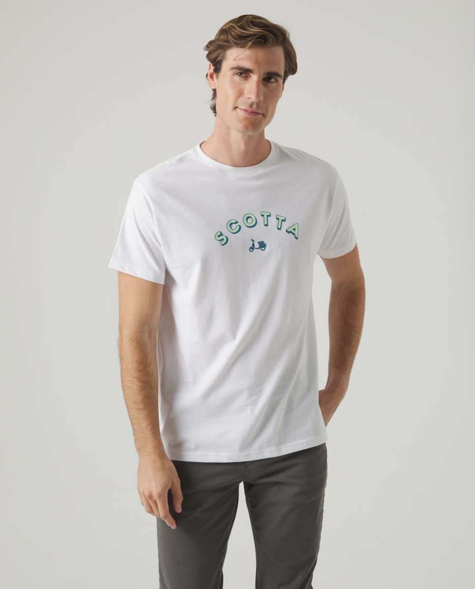 T-shirt Branca de Manga Curta Branco-1