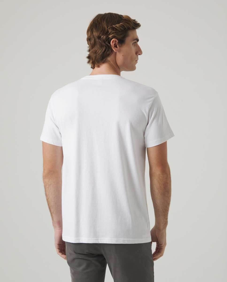 T-shirt Branca de Manga Curta Branco-2