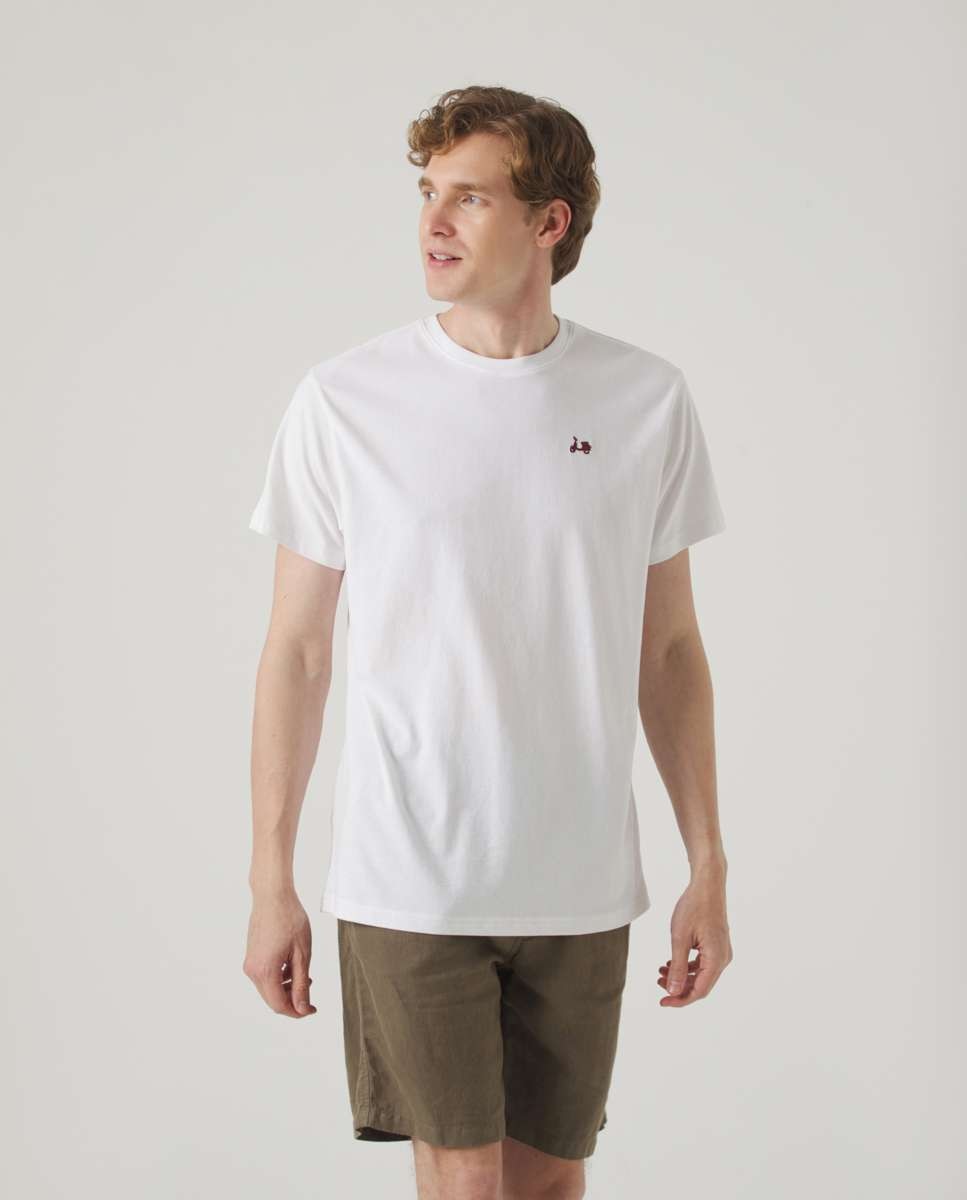 T-shirt Branca de Manga Curta Branco-1