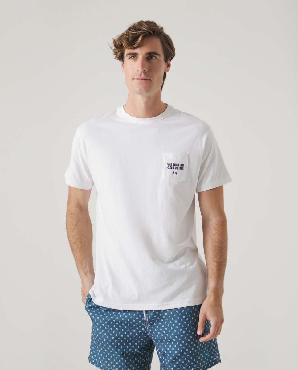 T-shirt Branca de Manga Curta Branco-1