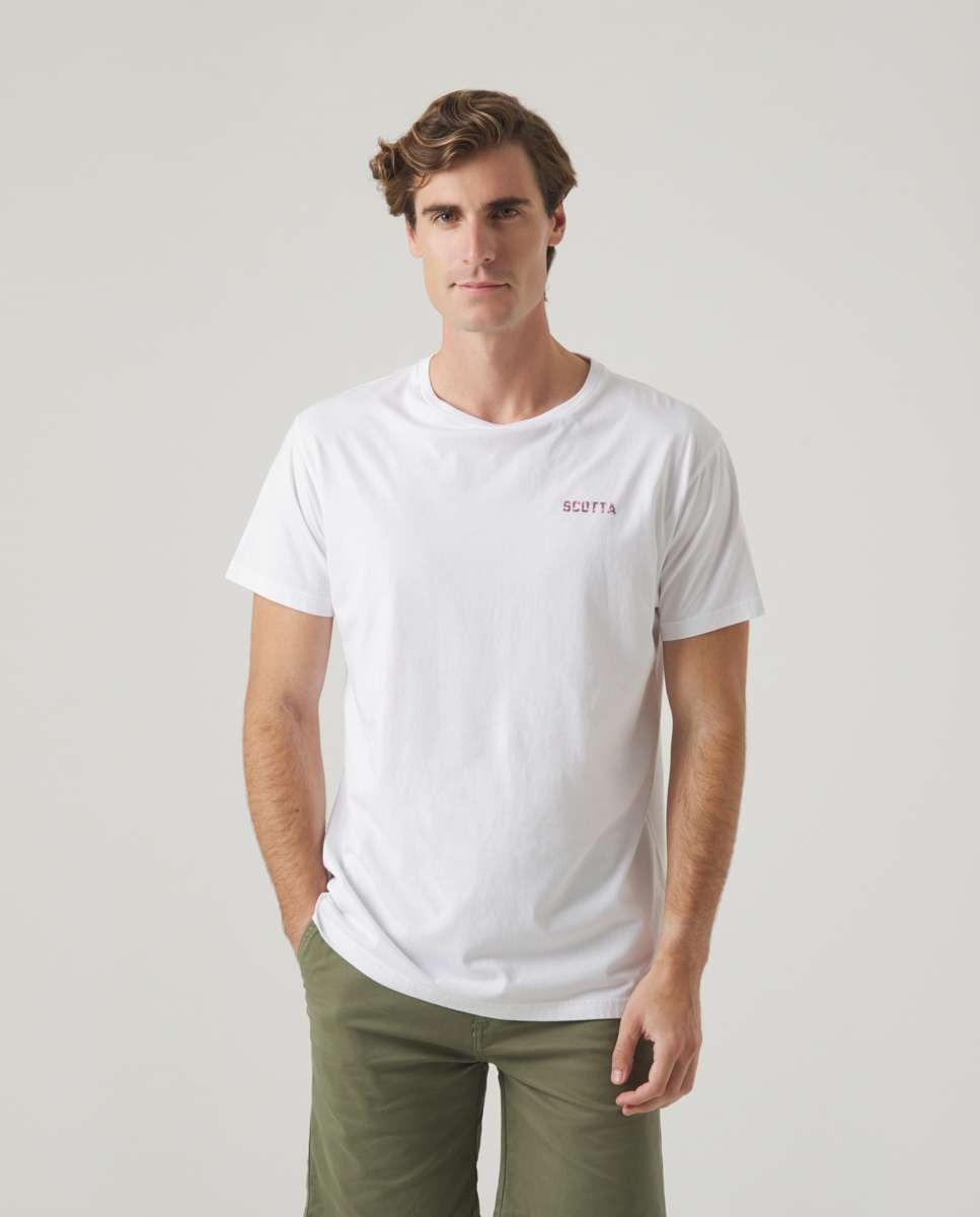 T-shirt Branca de Manga Curta Branco-1