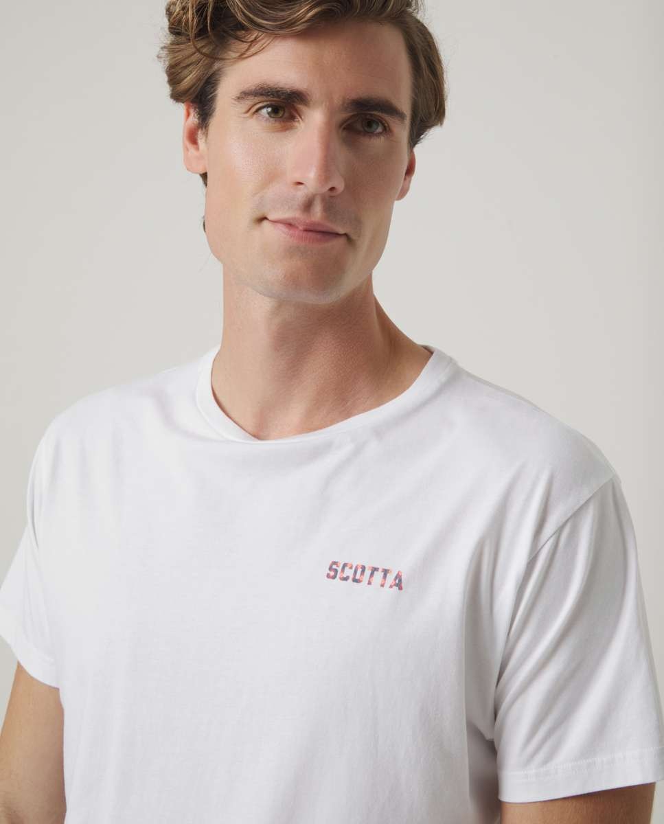 T-shirt Branca de Manga Curta Branco-3