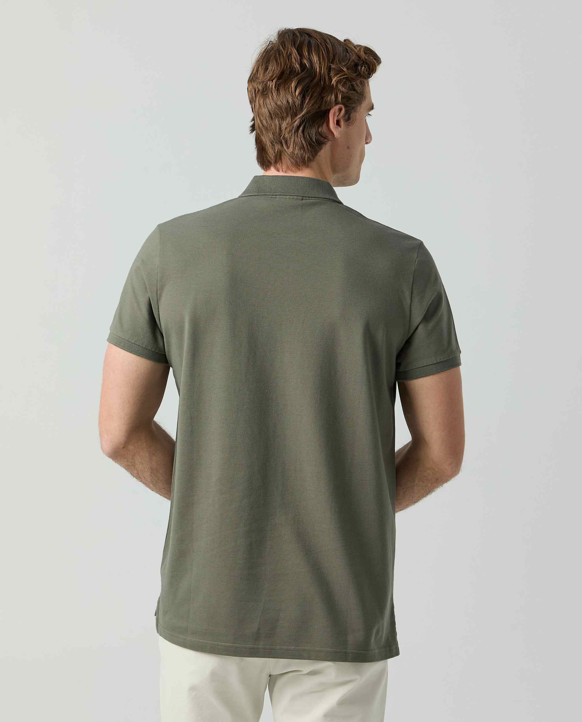 Polo Clássico Khaki Caqui-2