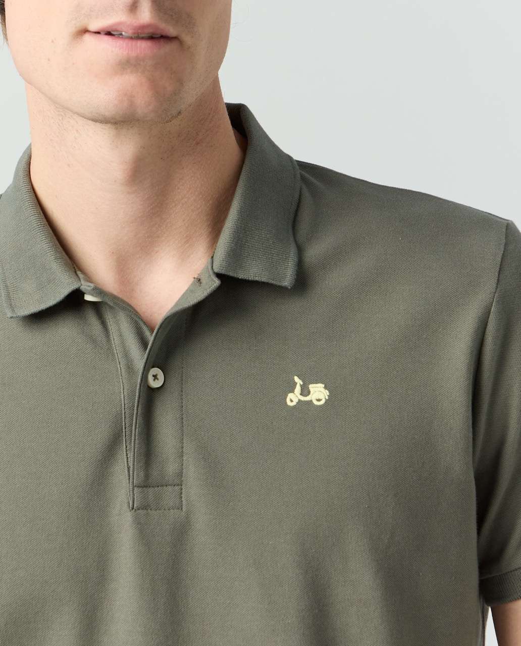 Polo Clássico Khaki Caqui-3