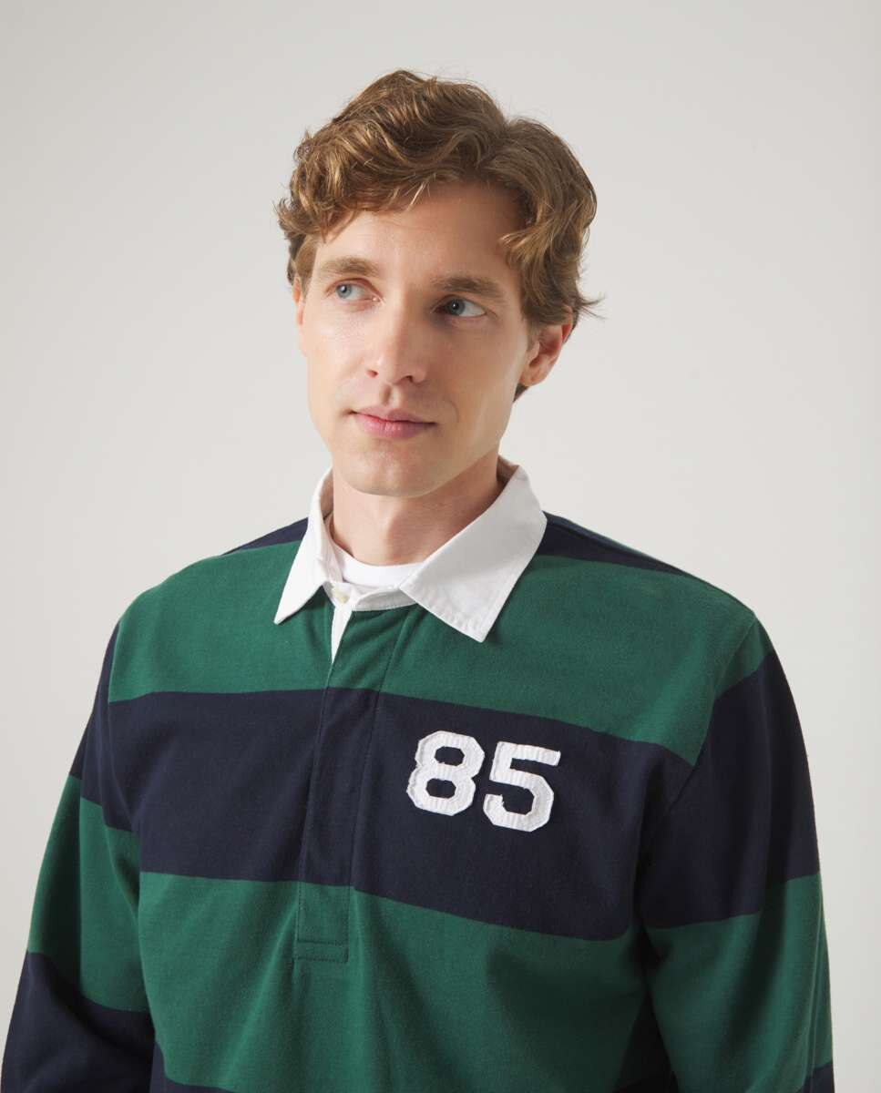 Polo de Manga Comprida Verde-3