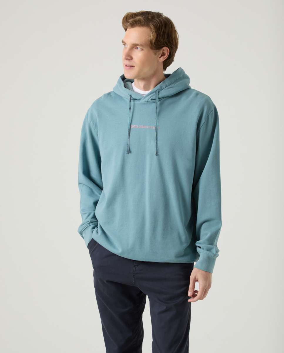 Sweatshirt Azul com Capuz Oceano-1