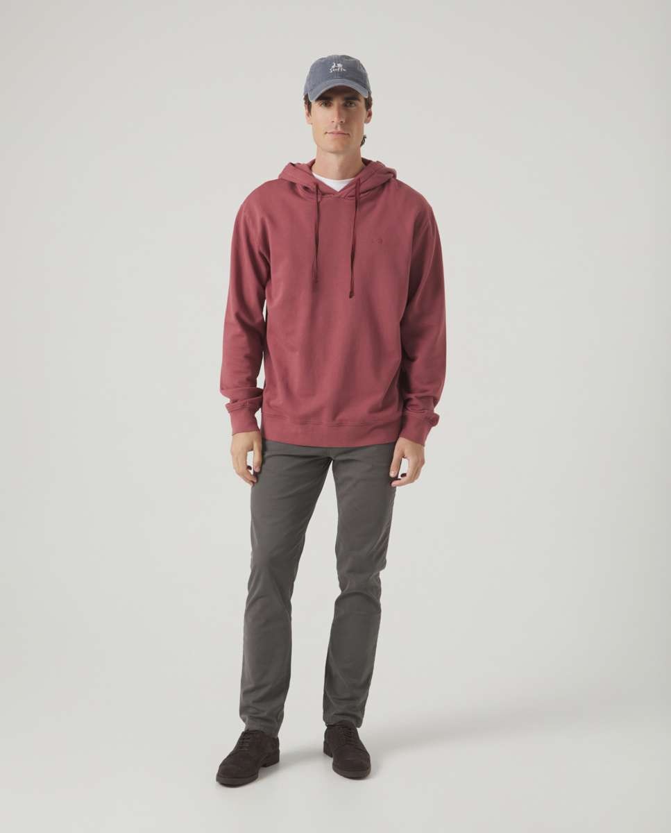 Sweat Bordeaux com Capuz Bordeaux-4