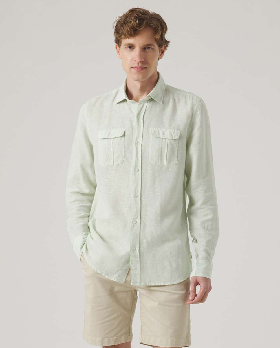 Imagem 0 de Camisa de Corte Regular Lisa