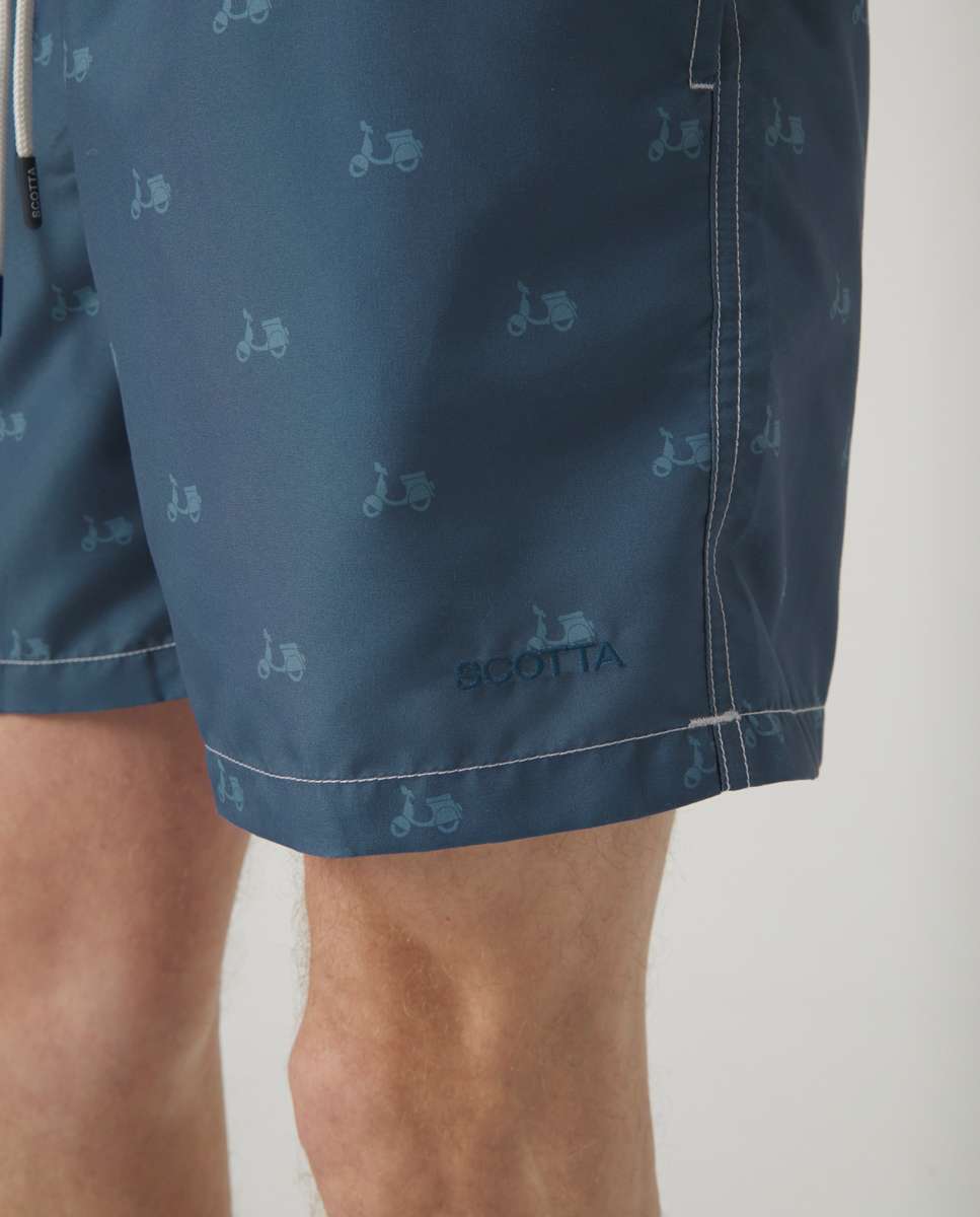 Fato de Banho Bermudas Azul denim-3