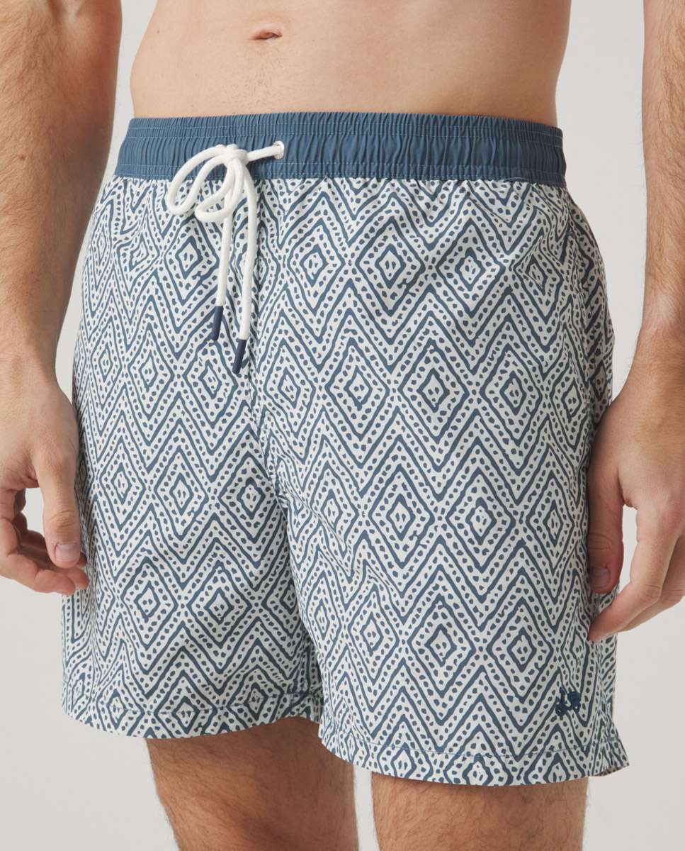 Fato de Banho Bermudas Azul-3