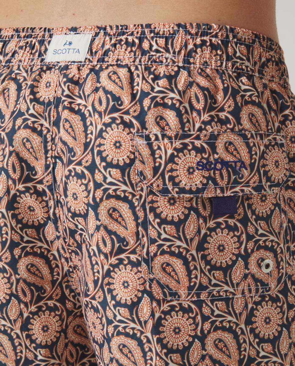 Fato de Banho Bermudas em Azul-marinho Azul-marinho-4