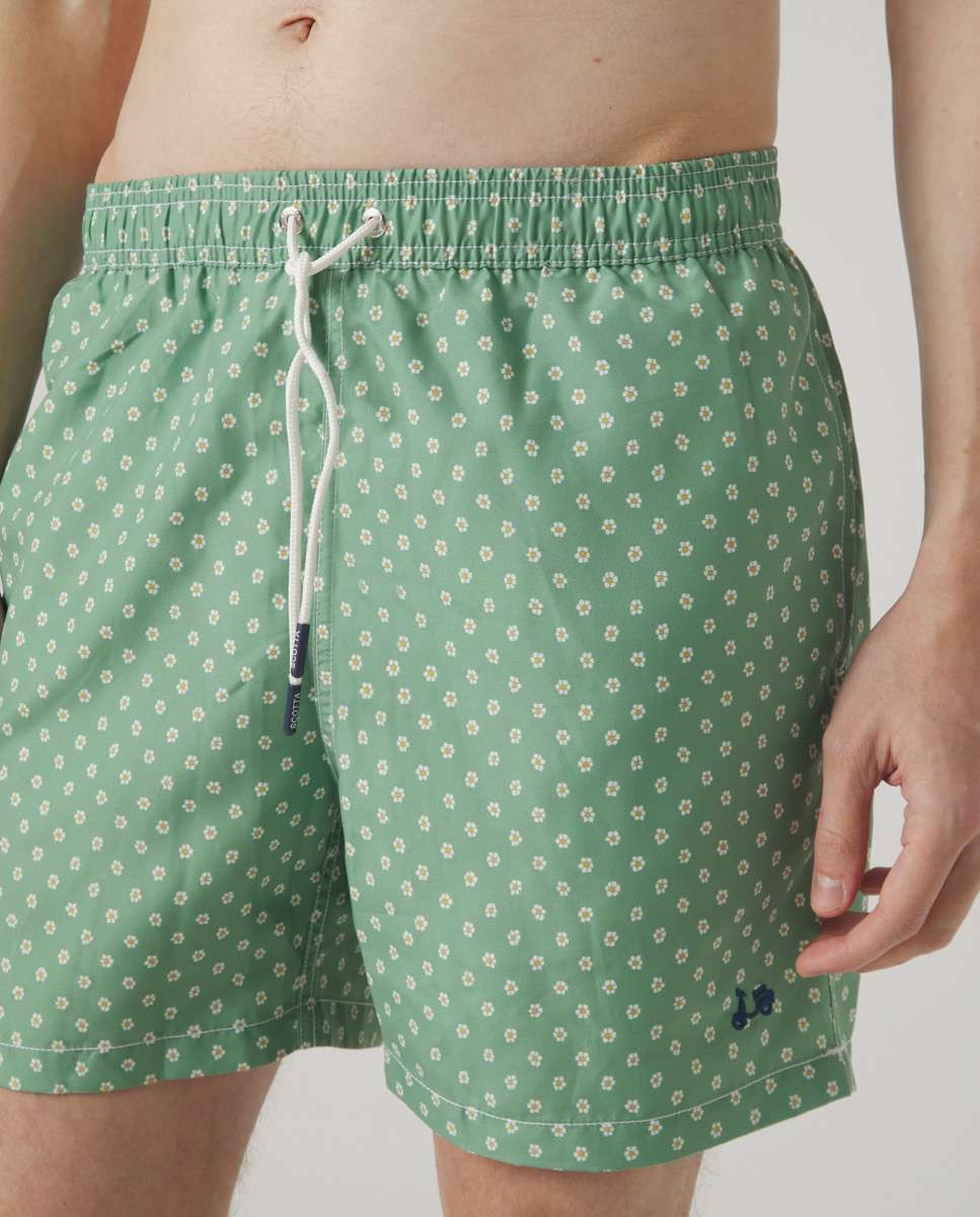 Fato de Banho Bermudas Caqui-3