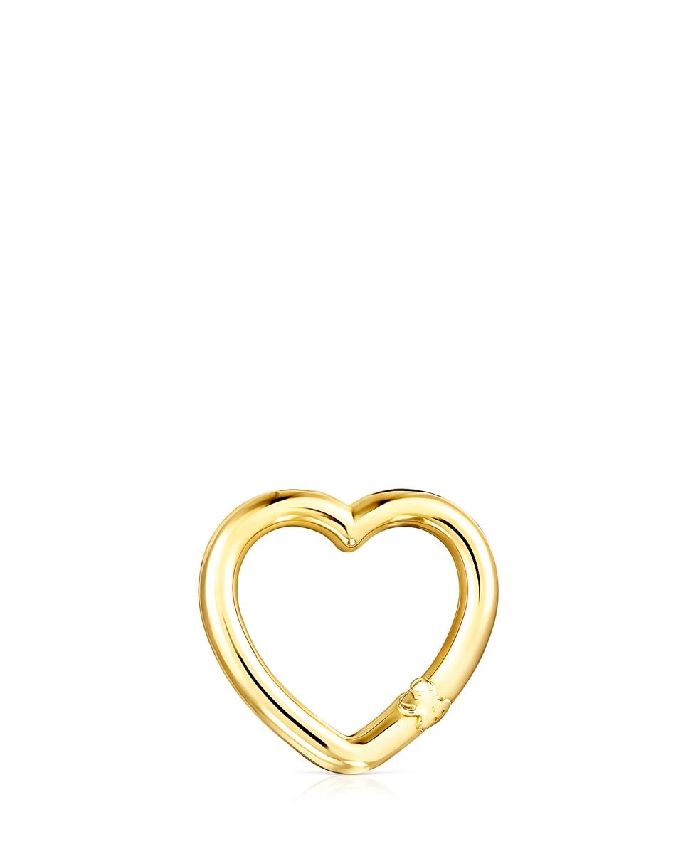 Pendente Hold Estilo Coração de Ouro Amarelo Dourado-1