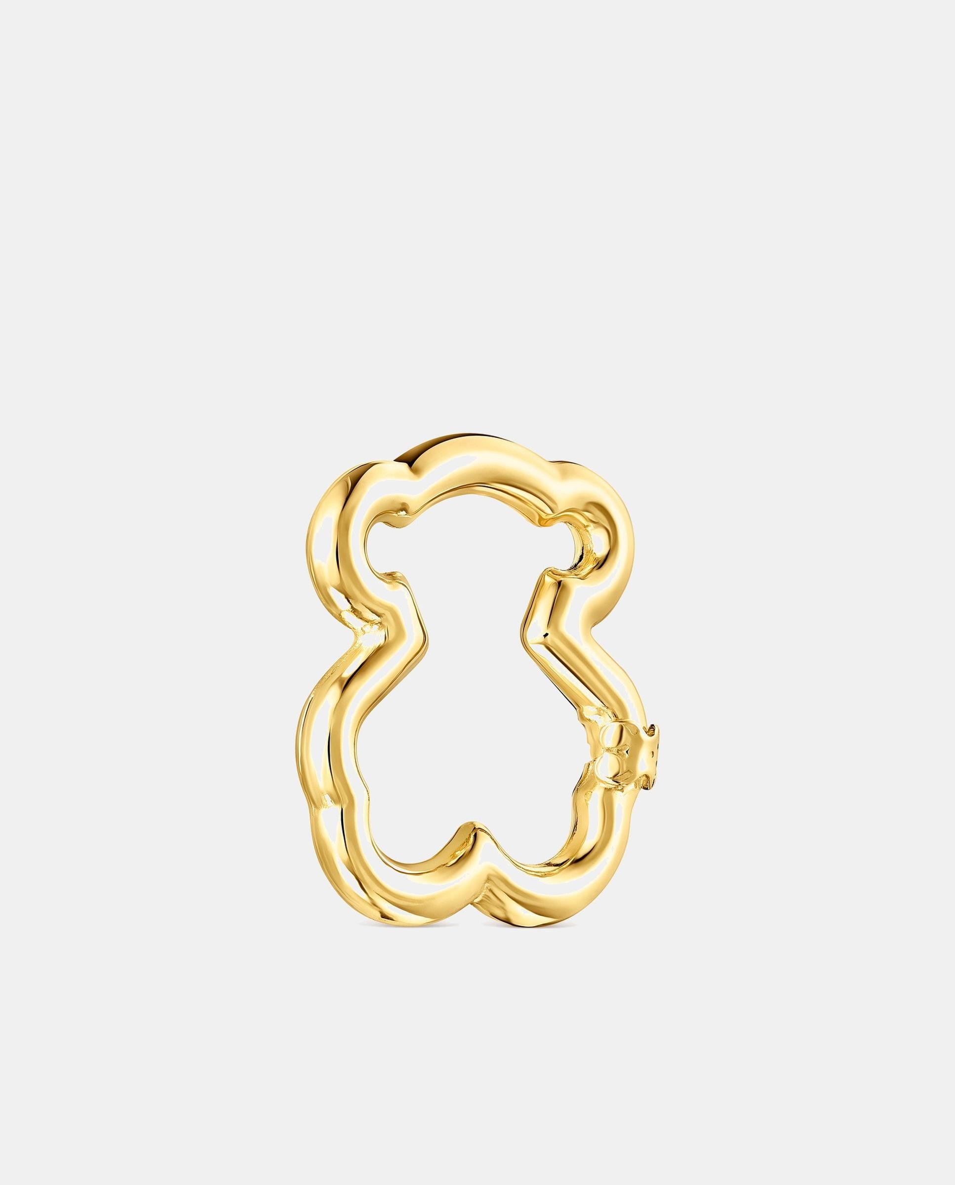 Pendente de Três Letras Tous Mom de Prata Dourado-2