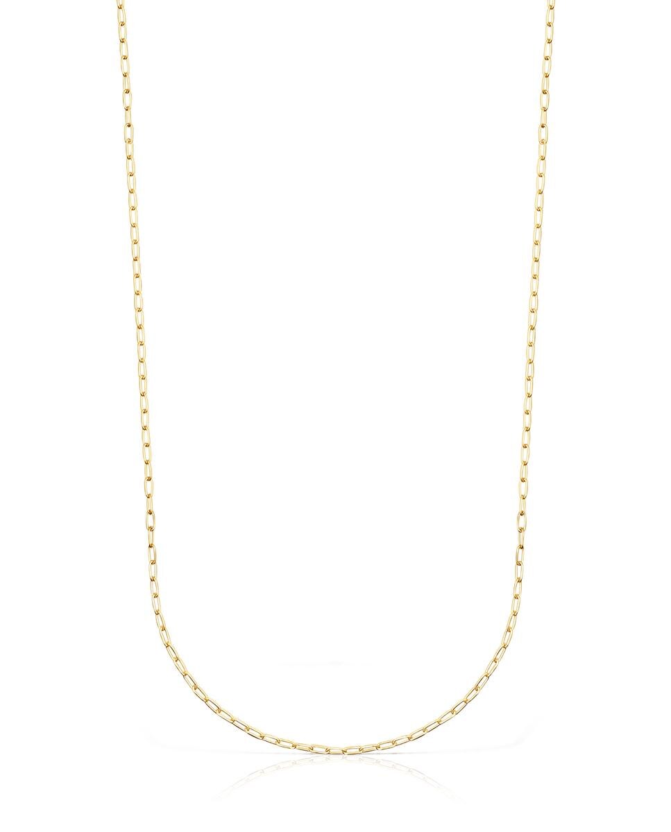 Corrente Chain com Argolas Forçadas em Dourado Dourado-2