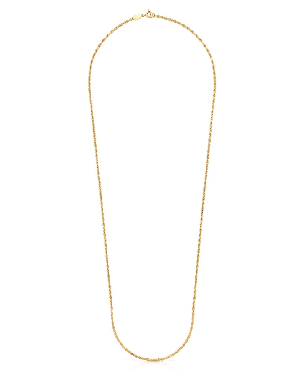 Corrente Chain com Argolas Multi Cordão em Dourado Dourado-1