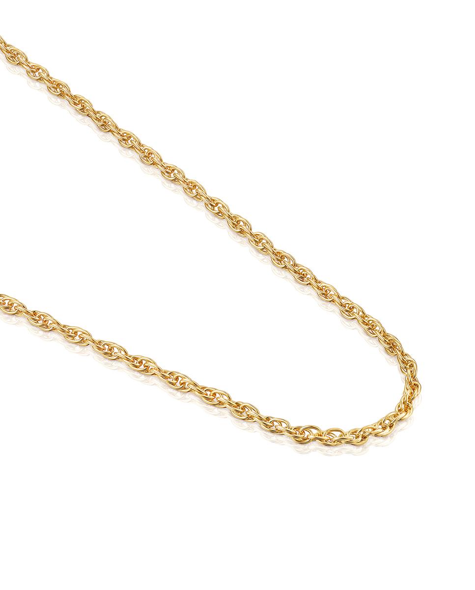Corrente Chain com Argolas Multi Cordão em Dourado Dourado-3