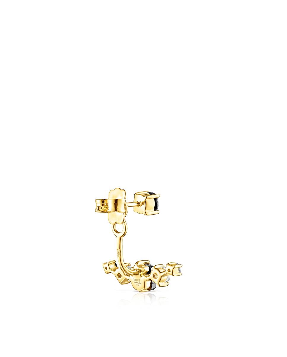 Meio Tuyo Divisível Glaring Banhado a Ouro de 18 Kt em Prata Multicolor-3