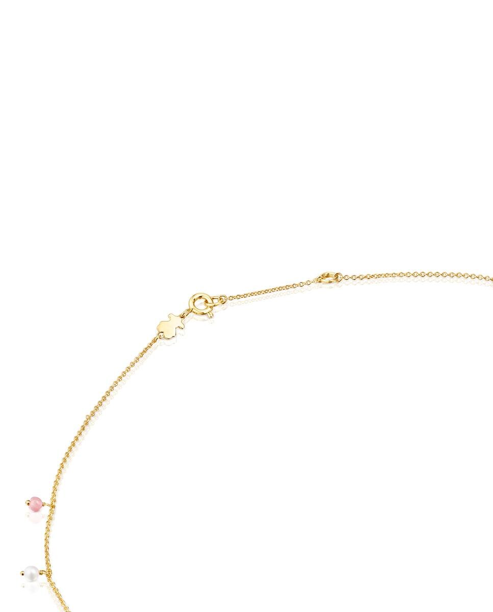 Colar Cool Joy Banhado a Ouro de 18 Kt Sobre Prata com Motivos Multicolor Multicolor-2