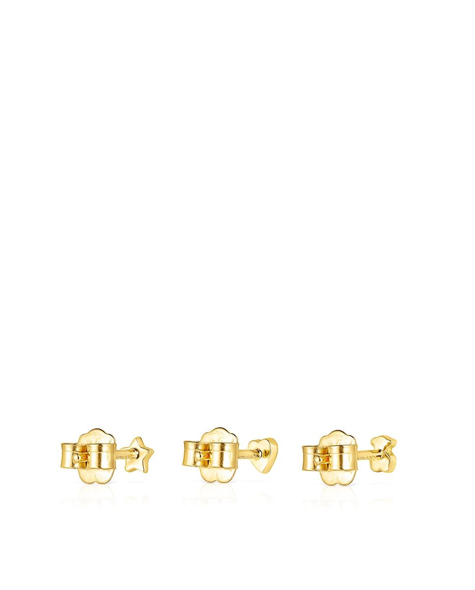 Brincos Cool Joy Banhados em Ouro de 18 Kt Sobre Prata Dourado-3