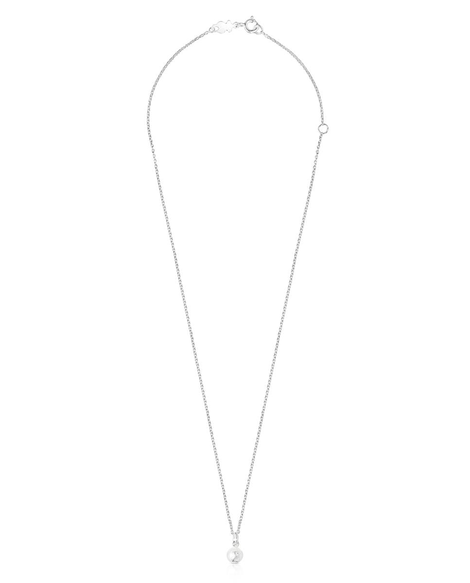 Colar Icon Pearl de Prata e Pérola Branco-2