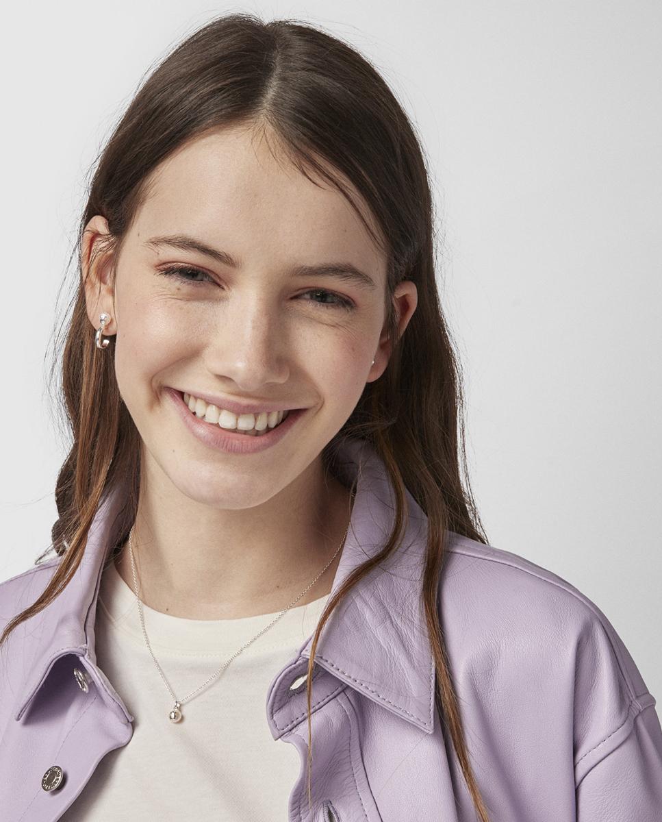 Colar Icon Pearl de Prata e Pérola Branco-5