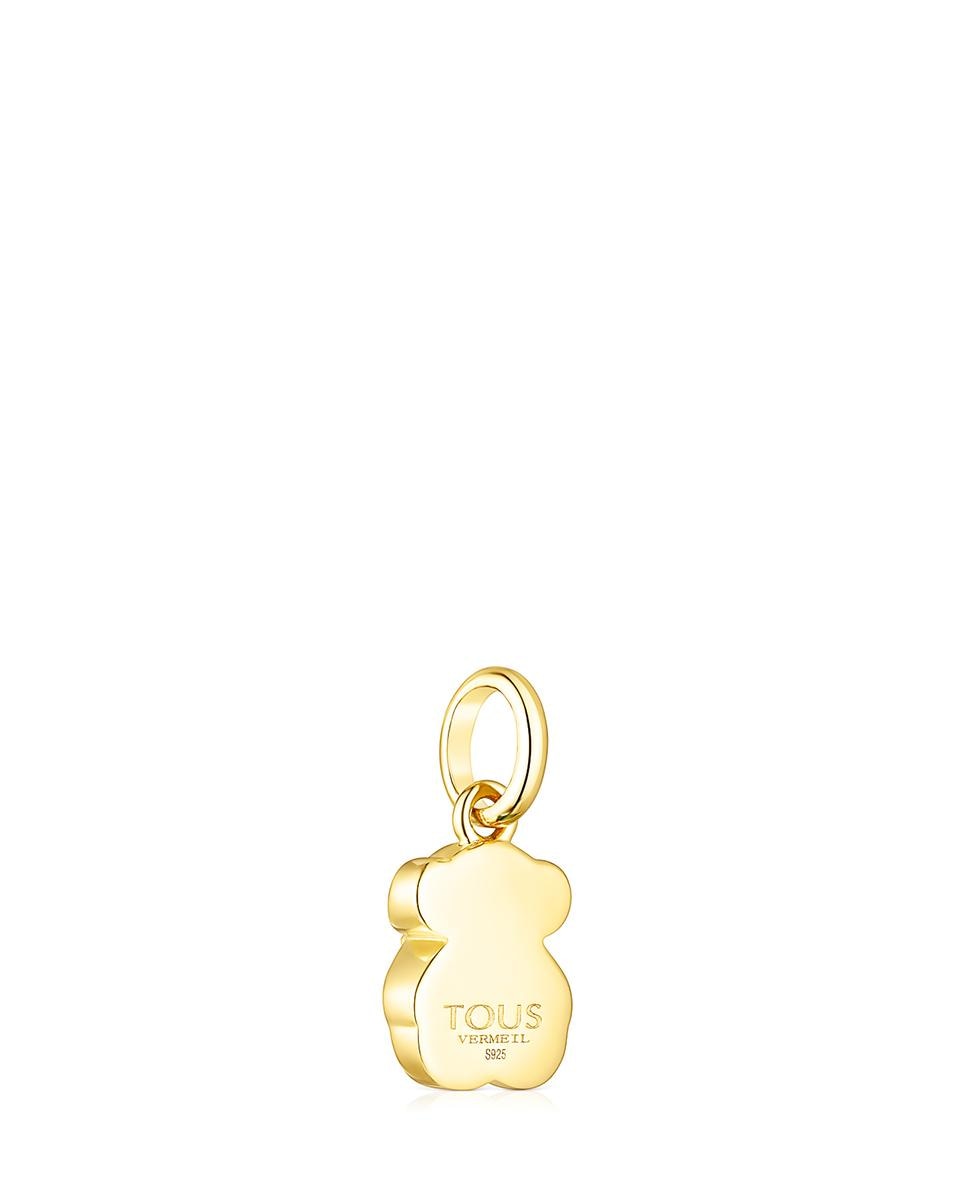 Pendente Icon Color Banhado a Ouro de 18 Kt Sobre Prata e Urso de Malaquita Verde-3