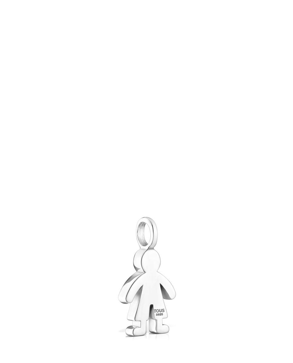Pendente Sweet Dolls de Prata em Forma de Menino Prateado-3