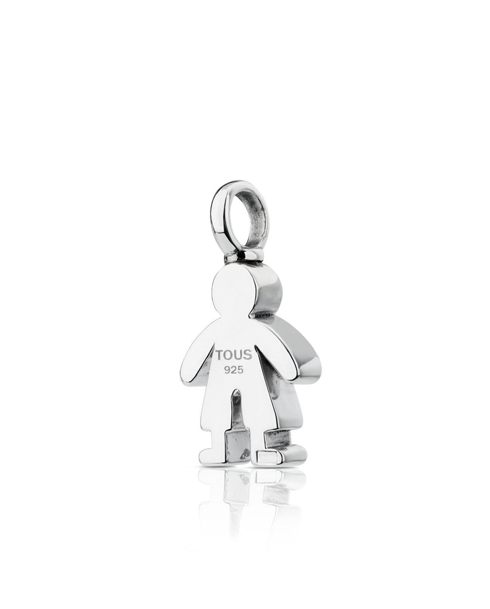 Pendente Sweet Dolls de Prata em Forma de Menino Prateado-4