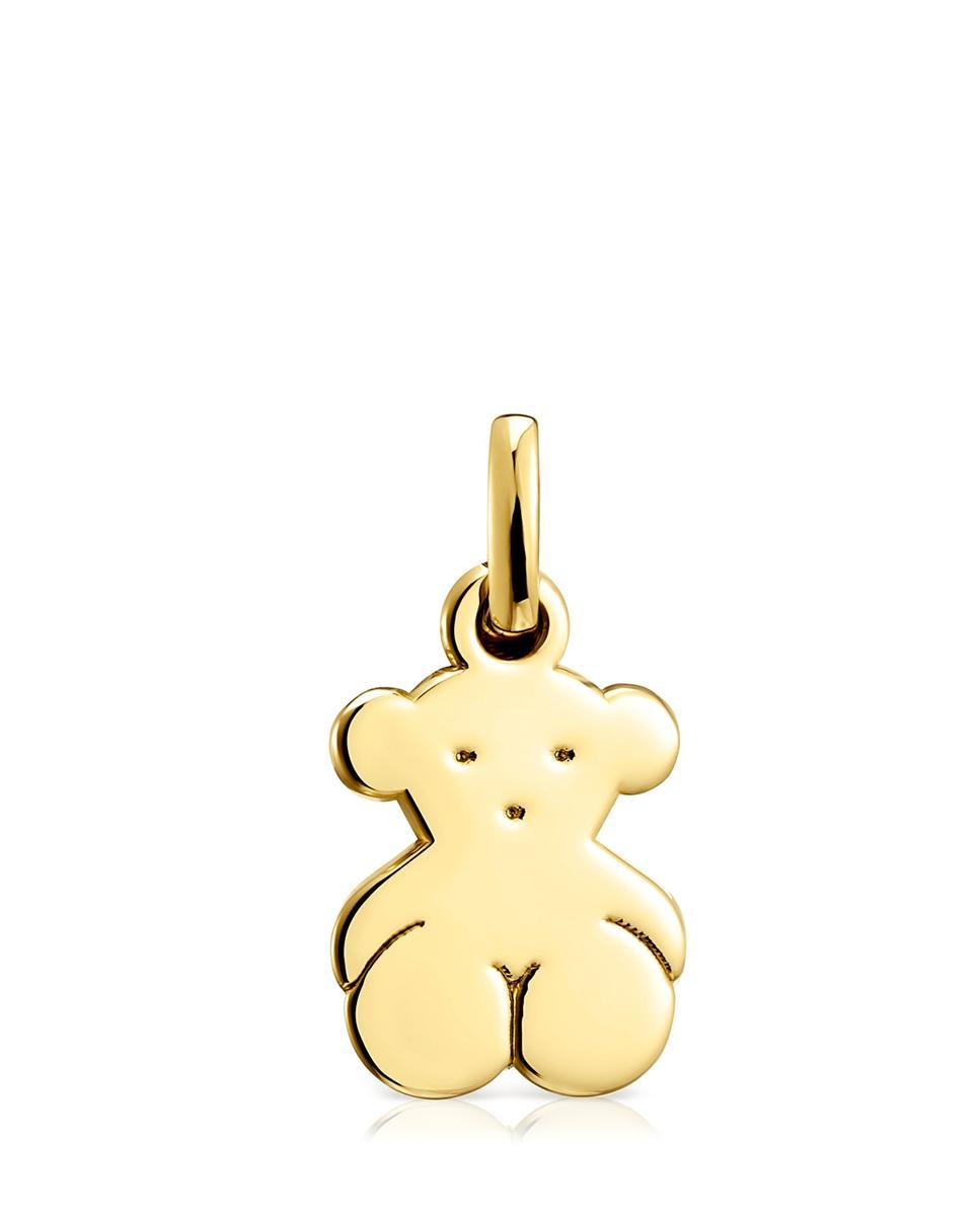 Pendente Sweet Dolls Banhado em Ouro de 18 Kt Sobre Prata em Forma de Urso Dourado-1