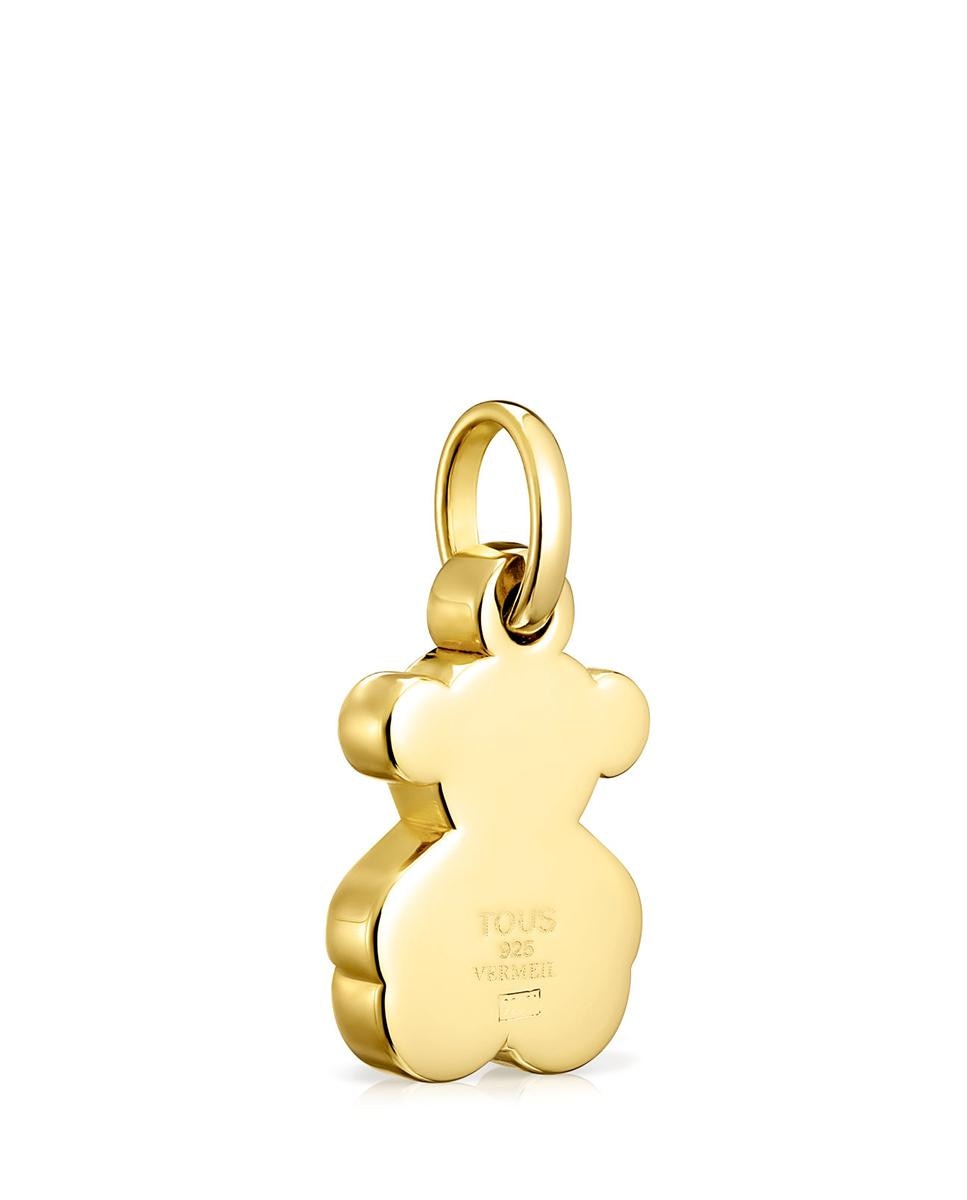 Pendente Sweet Dolls Banhado em Ouro de 18 Kt Sobre Prata em Forma de Urso Dourado-3