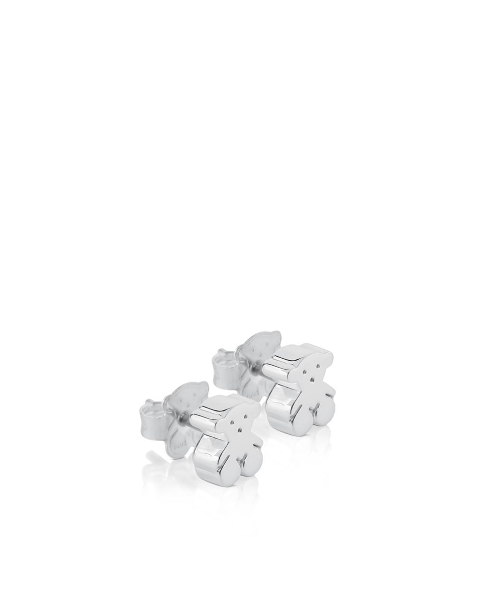 Brincos Sweet Dolls de Prata com Forma de Urso Prateado-4