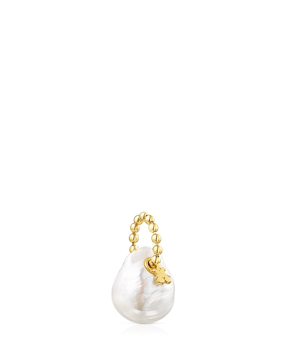 Pingente Gloss em Prata Vermeil e Pérolas Branco-2