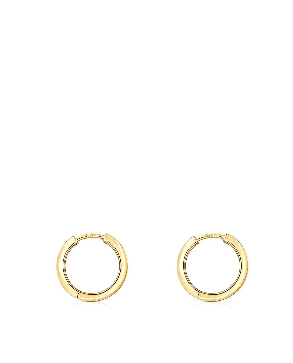 Brincos de Argola Basics Banhados a Ouro de 18 Kt Sobre Prata Dourado-2