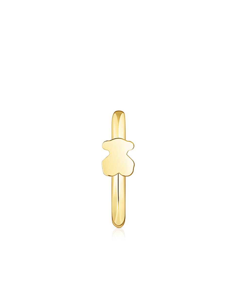 Piercing Basics de Ouro com Urso Dourado-1