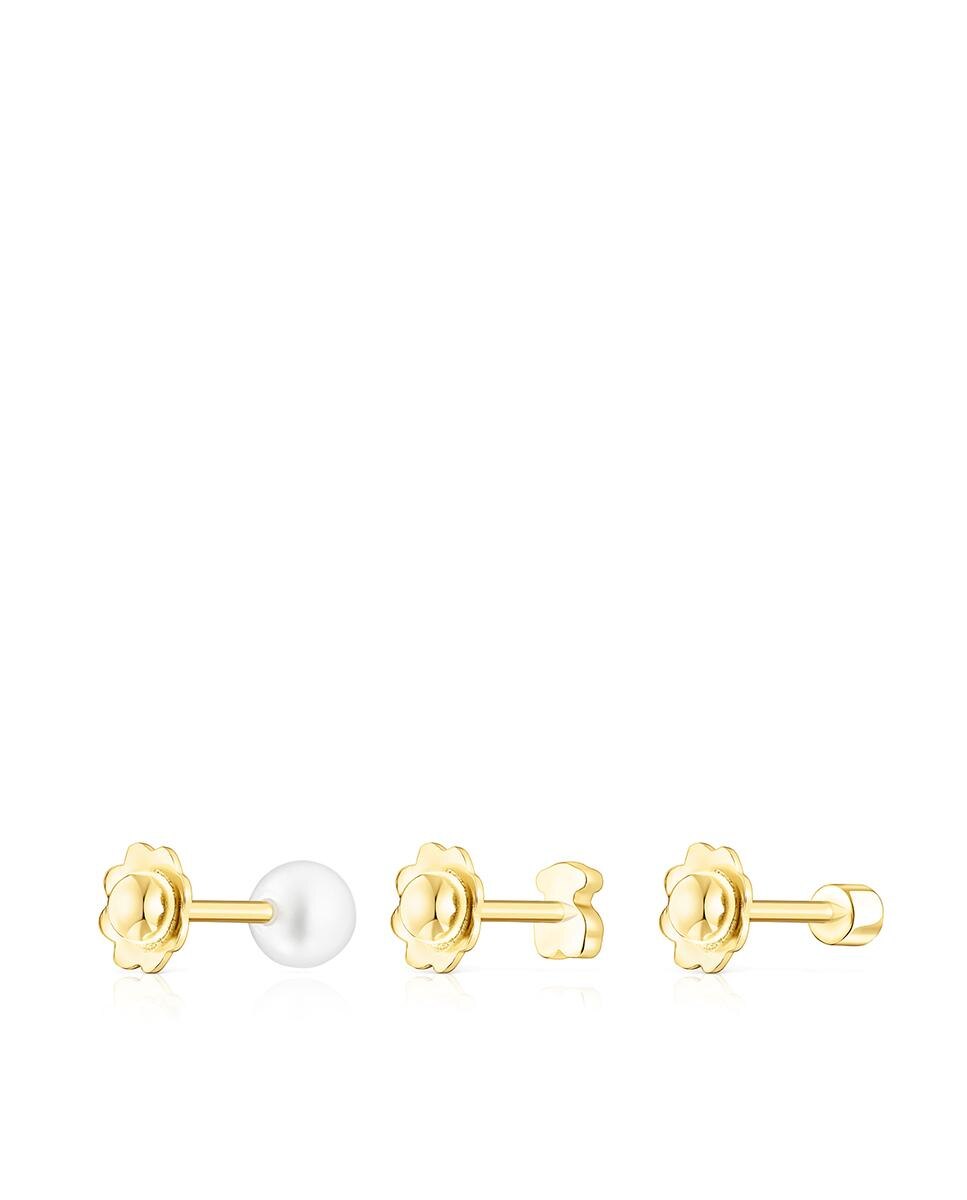 Pack de Piercings Pearl em Ouro, Diamante e Pérola Ouro-3